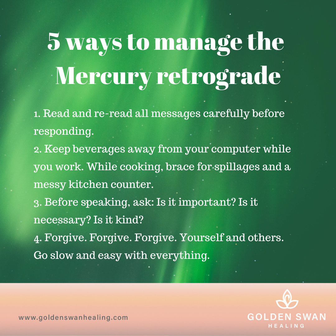 Manage the Mercury retrograde