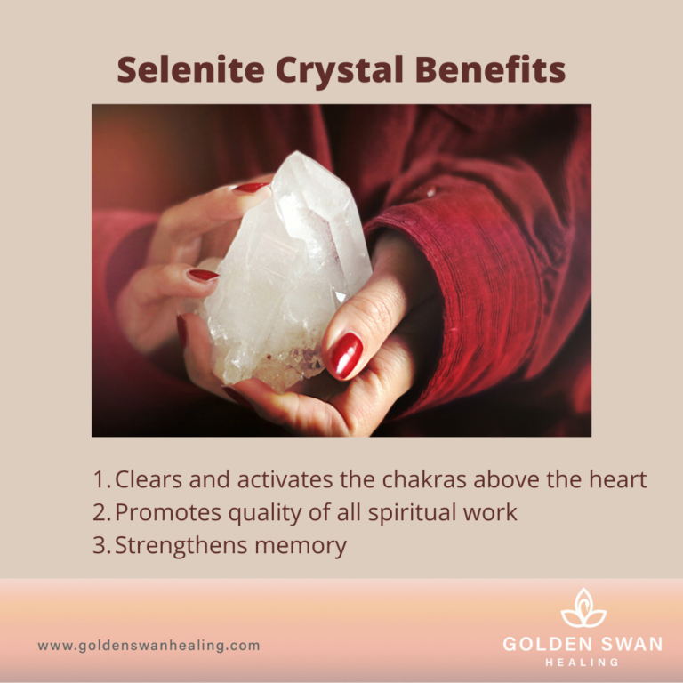Selenite Crystal Benefits Golden Swan Healing